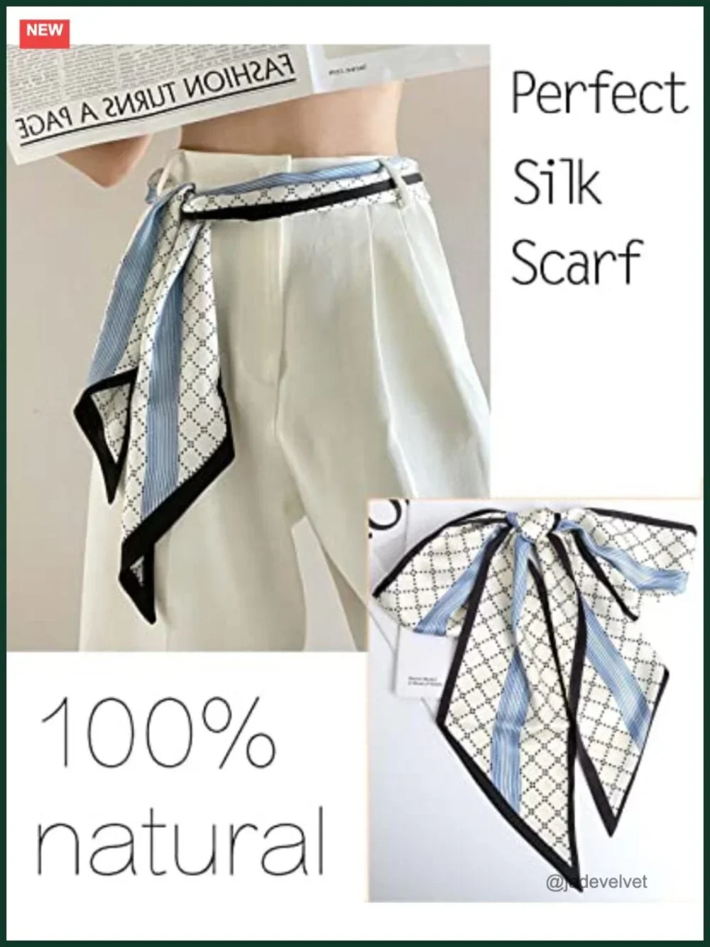 Silk Like Square Head Scarf Women's Fashion Satin Neck Scarf Hair Bandana Wrap